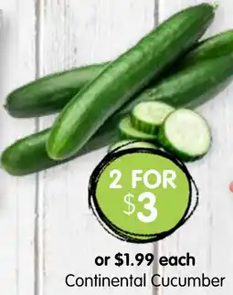 Spudshed Continental cucumber offer