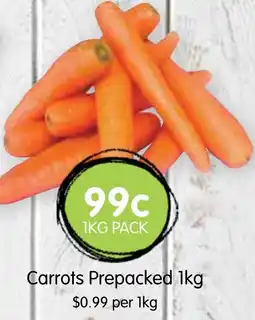 Spudshed Carrots prepacked offer