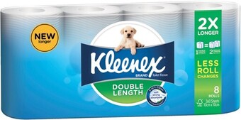 Kleenex Double Length Toilet Tissue 8 Pack
