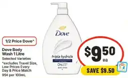 IGA Dove Body Wash offer