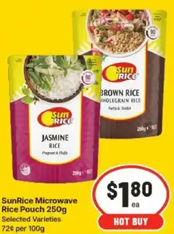 IGA SunRice Microwave Rice Pouch offer
