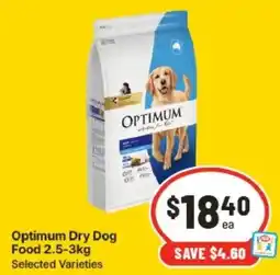 IGA Optimum Dry Dog Food offer