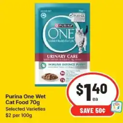 IGA Purina One Wet Cat Food offer