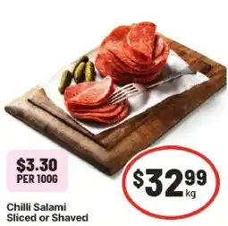 IGA Chilli Salami Sliced or Shaved offer