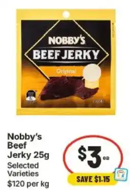IGA Nobby's Beef Jerky offer