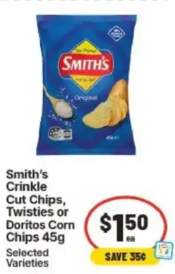 IGA Smith's Crinkle Cut Chips, Twisties offer