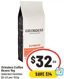 IGA Grinders Coffee Beans offer