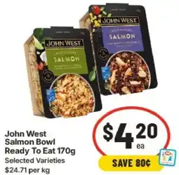 IGA John West Salmon Bowl Ready To Eat offer