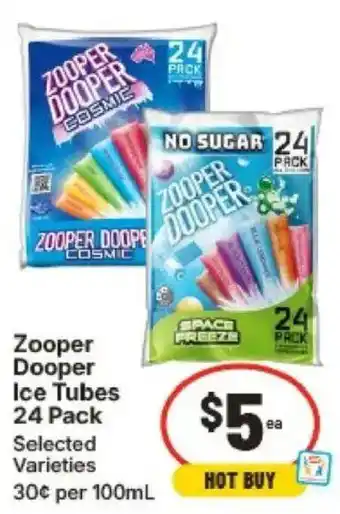 IGA Zooper Dooper Ice Tubes offer