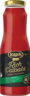IGA Leggo’s rich passata gourmet tomato puree offer