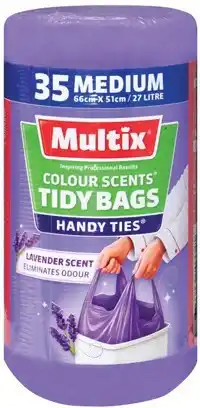 IGA Multix colour scents handy ties tidy bags lavender medium offer