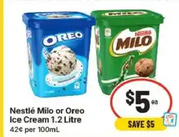 IGA Nestlé Milo or Oreo Ice Cream offer