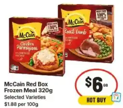 IGA McCain Red Box Frozen Meal offer