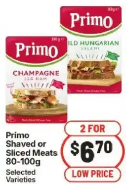 IGA Primo Shaved or Sliced Meats offer