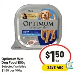IGA Optimum Wet Dog Food offer