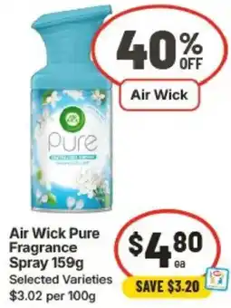 IGA Air Wick Pure Fragrance Spray offer