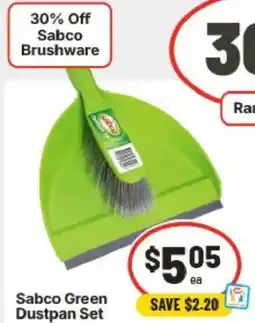 IGA Sabco Green Dustpan Set offer