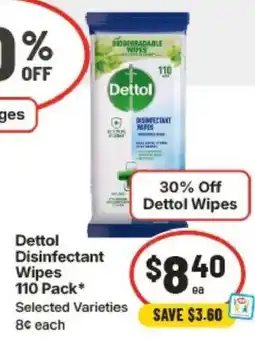 IGA Dettol Disinfectant Wipes offer