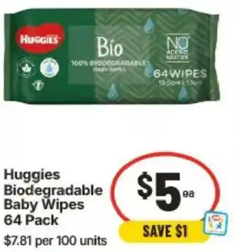 IGA Huggies Biodegradable Baby Wipes offer