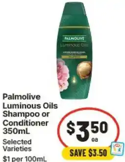 IGA Palmolive Luminous Oils Shampoo or Conditioner offer