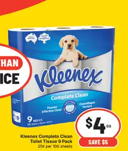 IGA Kleenex Complete Clean Toilet Tissue offer