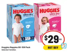 IGA Huggies nappies offer