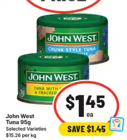 IGA John west tuna offer