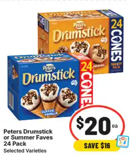 IGA Peters drumstick or summer faves offer