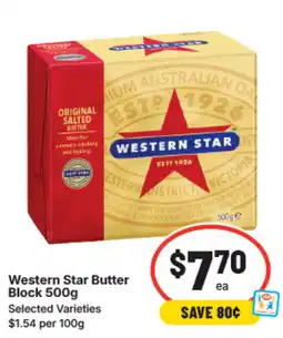 IGA Western star butter block offer