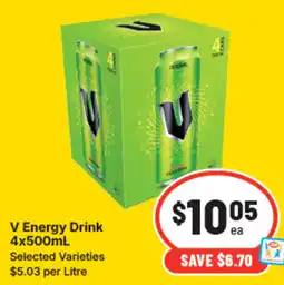 IGA V energy drink offer