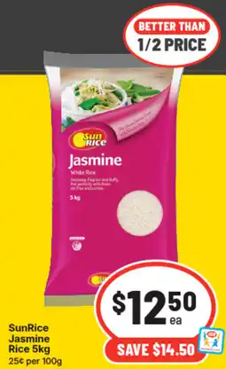 IGA Sunrice jasmine rice offer