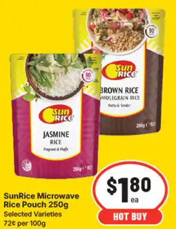 IGA Sunrice microwave rice pouch offer