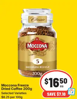 IGA Moccona freeze dried coffee offer
