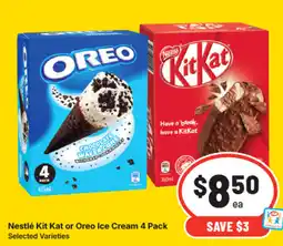 IGA Nestlé kit kat or oreo ice cream offer