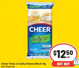 IGA Cheer tasty or colby cheese block offer