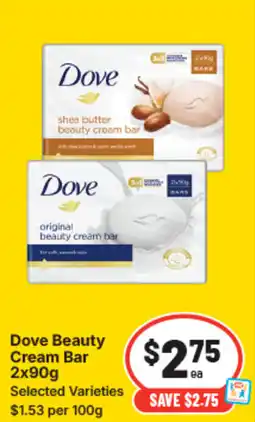 IGA Dove beauty cream bar offer