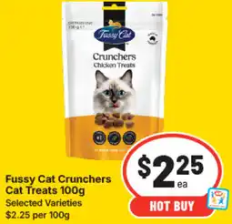 IGA Fussy cat crunchers cat treats offer