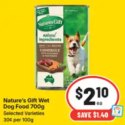 IGA Nature's Gift Wet Dog Food offer
