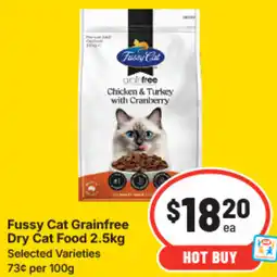 IGA Fussy cat grainfree dry cat food offer