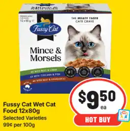 IGA Fussy cat wet cat food offer