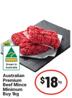 IGA Australian premium beef mince minimum buy offer