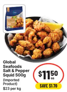 IGA Global seafoods salt & pepper squid offer