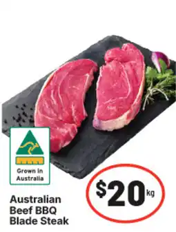 IGA Australian beef bbq blade steak offer