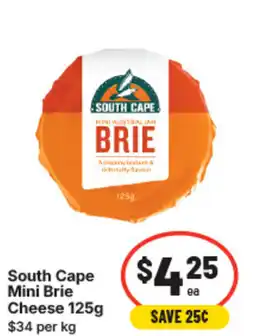 IGA South cape mini brie cheese offer