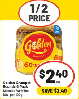 IGA Golden crumpet rounds offer