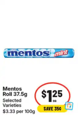 IGA Mentos roll offer