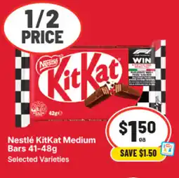IGA Nestlé kitkat medium bars offer
