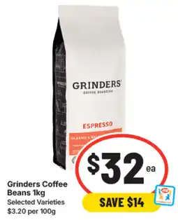 IGA Grinders coffee beans offer