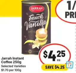 IGA Jarrah instant coffee offer