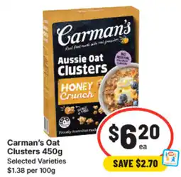 IGA Carman's oat clusters offer